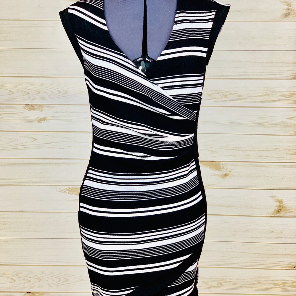 Form fitting but stretchy dress.